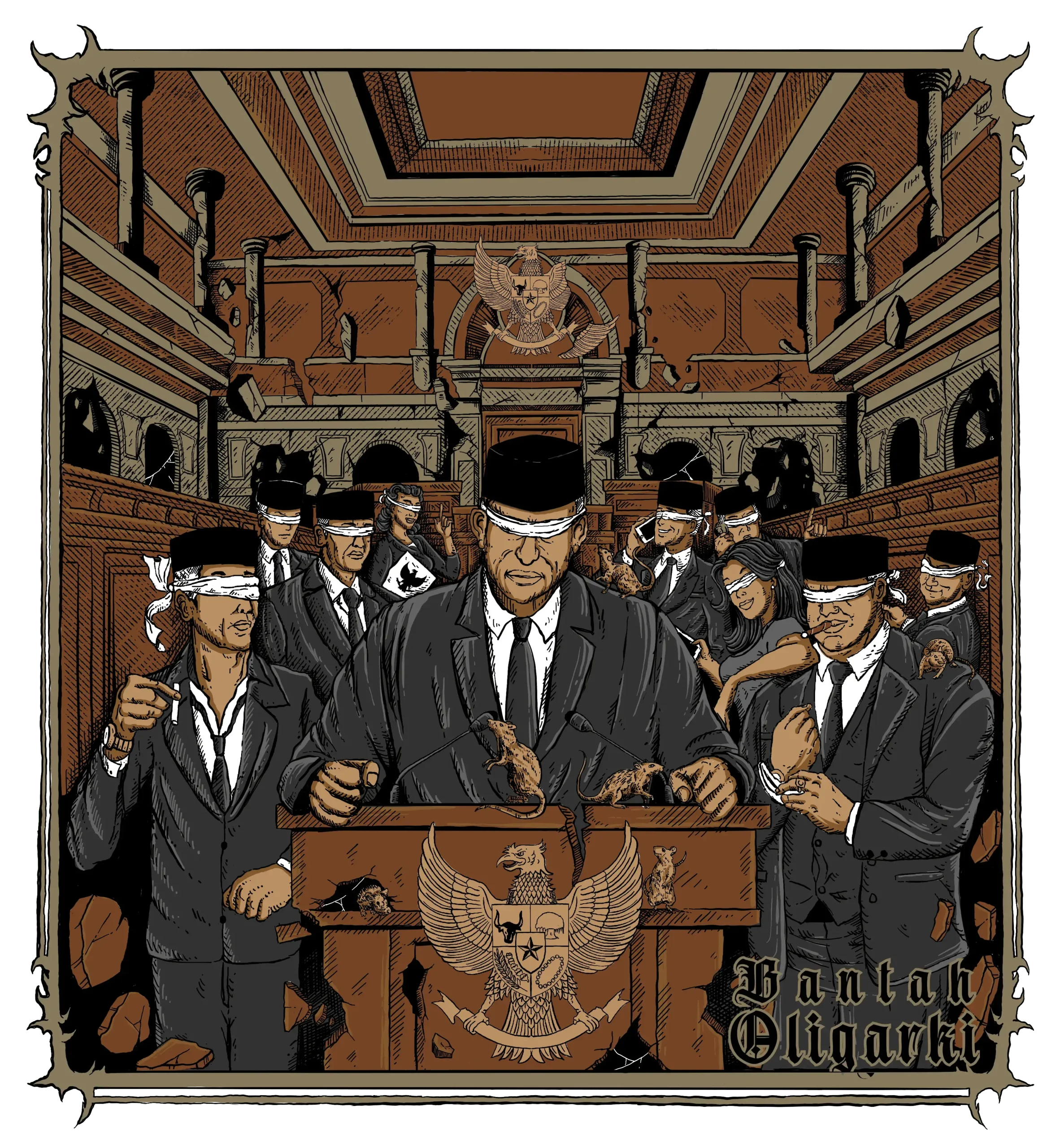 ARTWORK BANTAH OLIGARKI - Government Loser